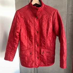 Barbour Red Quilted Puffer Jacket